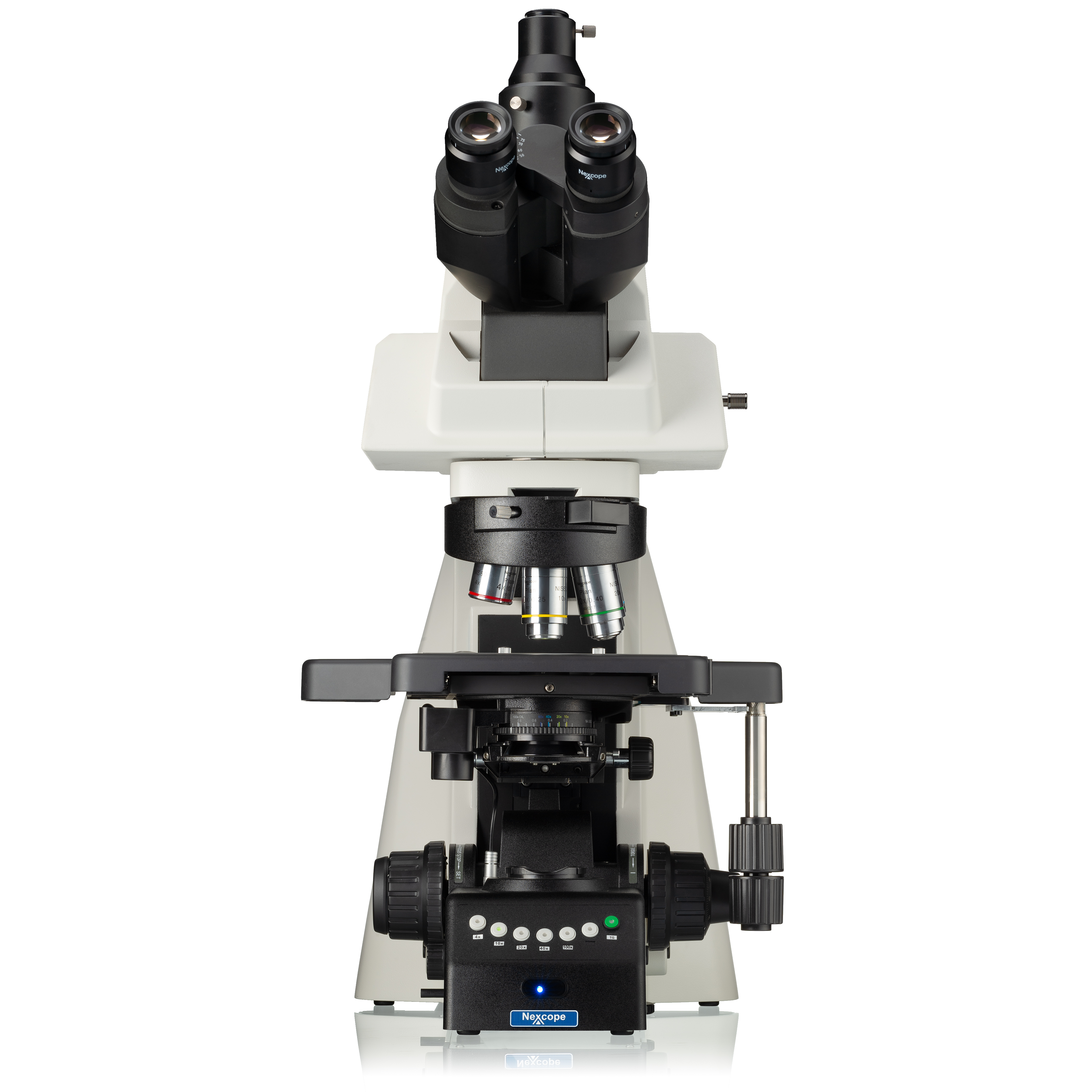 Nexcope NE930 Microscope de laboratoire professionnel avec tourelle d'objectifs à 6 positions