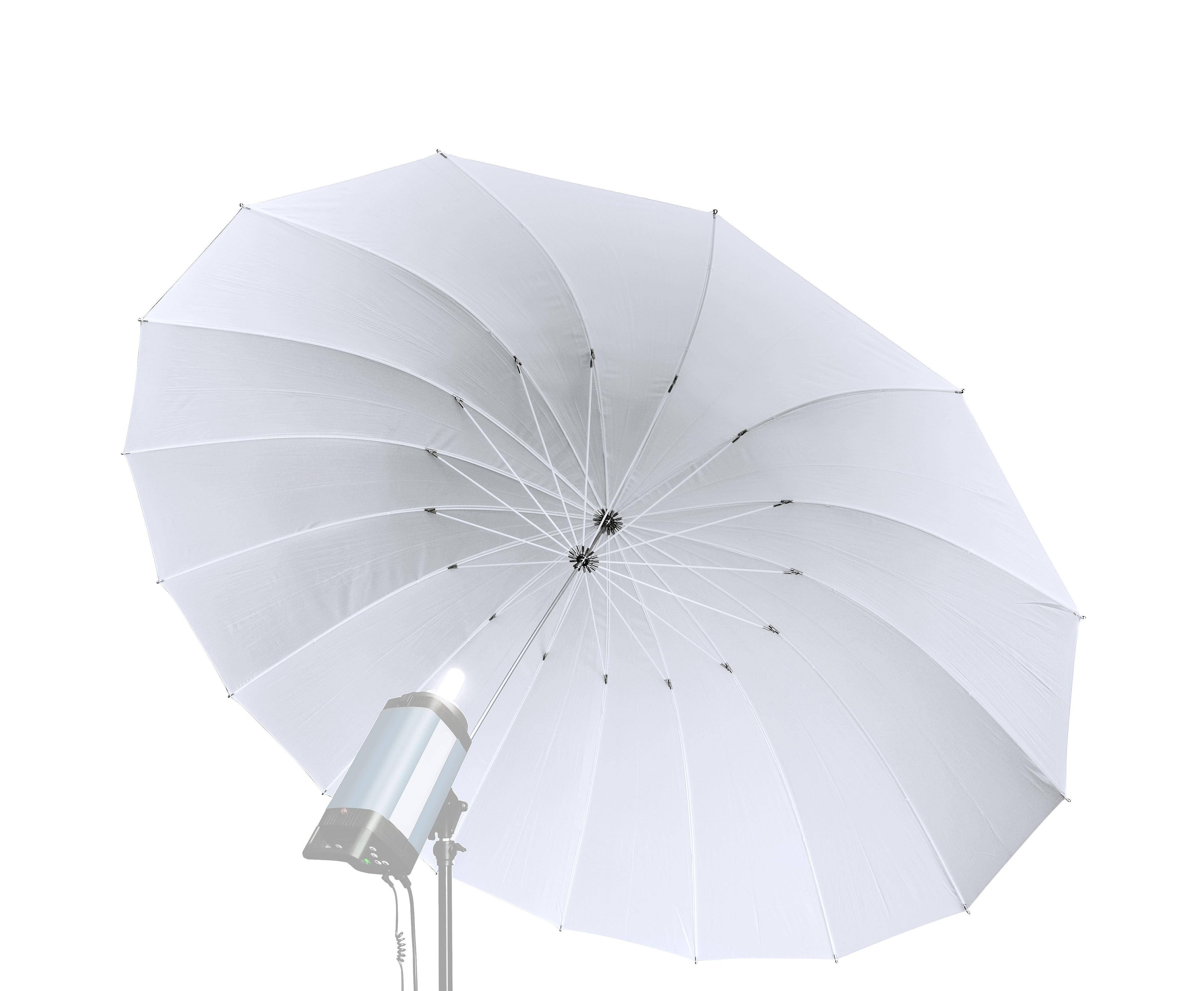 BRESSER SM-08 Jumbo Parapluie translucide blanc 162 cm