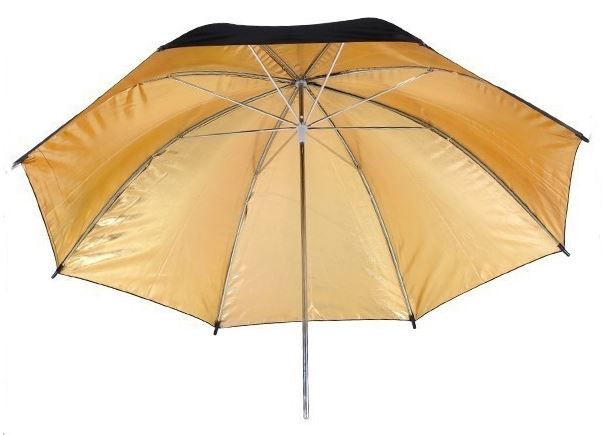 BRESSER BR-BG83 Parapluie réflecteur noir/doré 83cm