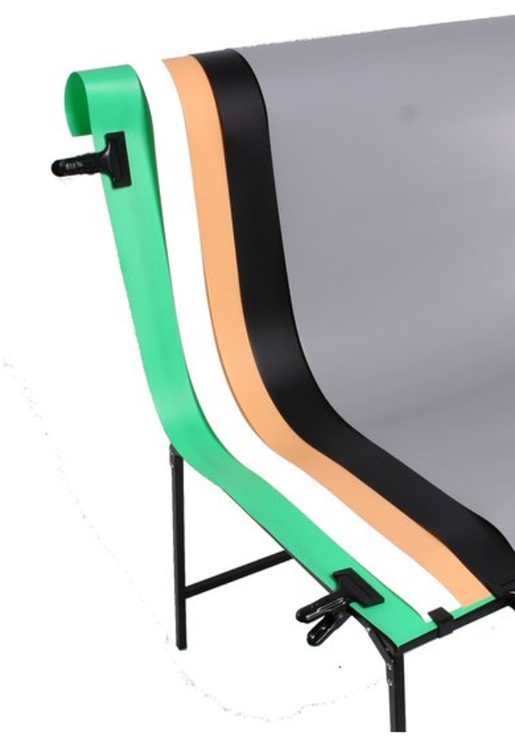 BRESSER BR-PVC-1 Feuilles de fond PVC pour Tables photographiques - Ensemble de 5 68x130cm