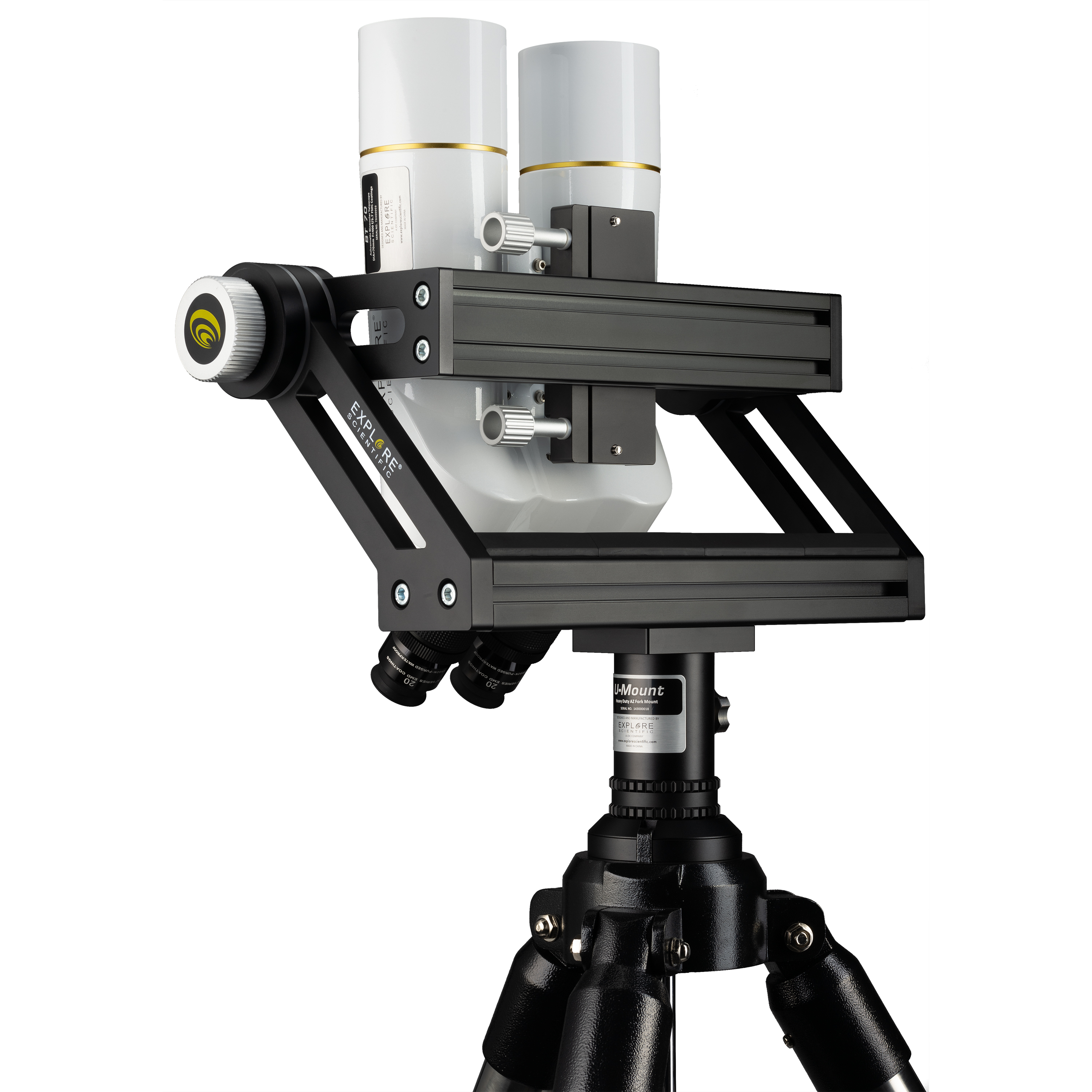 EXPLORE SCIENTIFIC BT-70 SF Télescope binoculaire avec oculaires 62 degrés LER 20 mm