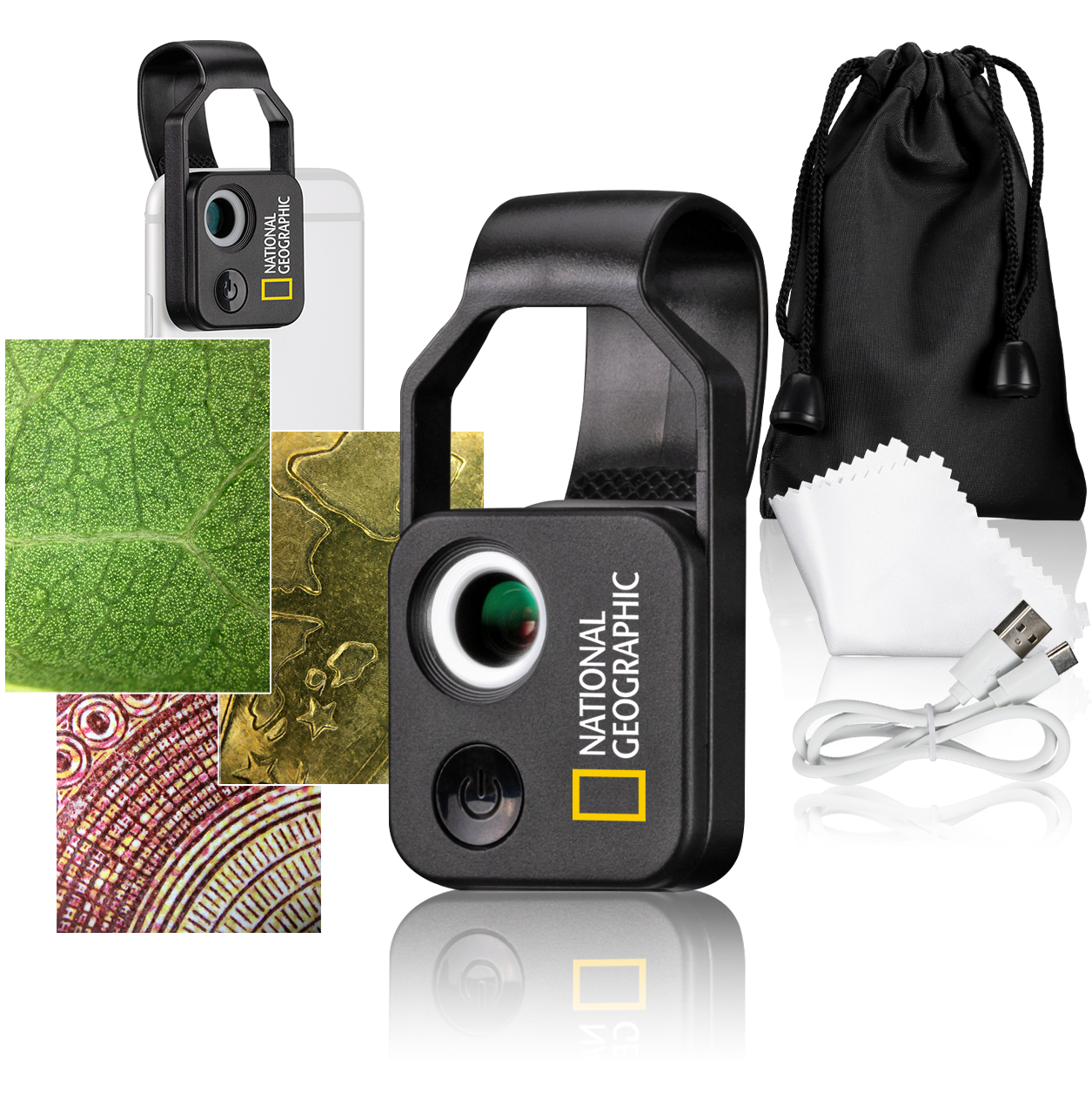 NATIONAL GEOGRAPHIC 200x Microscope portable avec CPL 