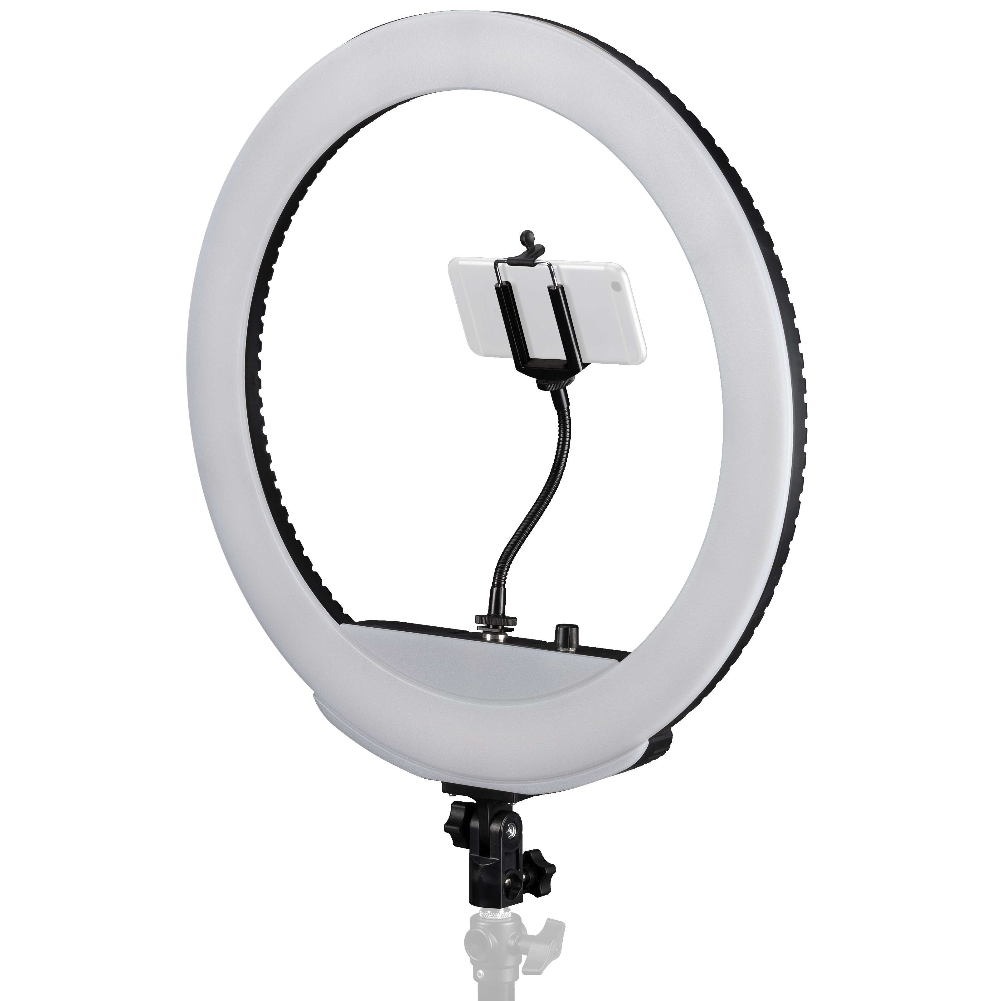 Lampe Anneau LED BRESSER MM-26AB Bi-Color 48W réglable avec Support Smartphone et Déclencheur à Distance