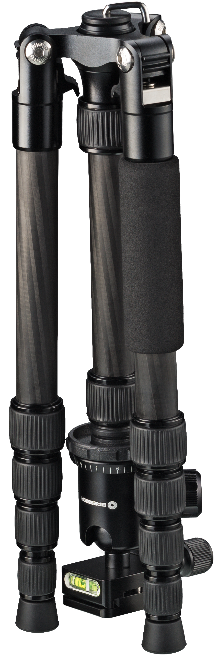 Trépied Photo Carbone BRESSER BR-2205-N1 jusqu'à 8 kg utilisable comme pied ou trépied
