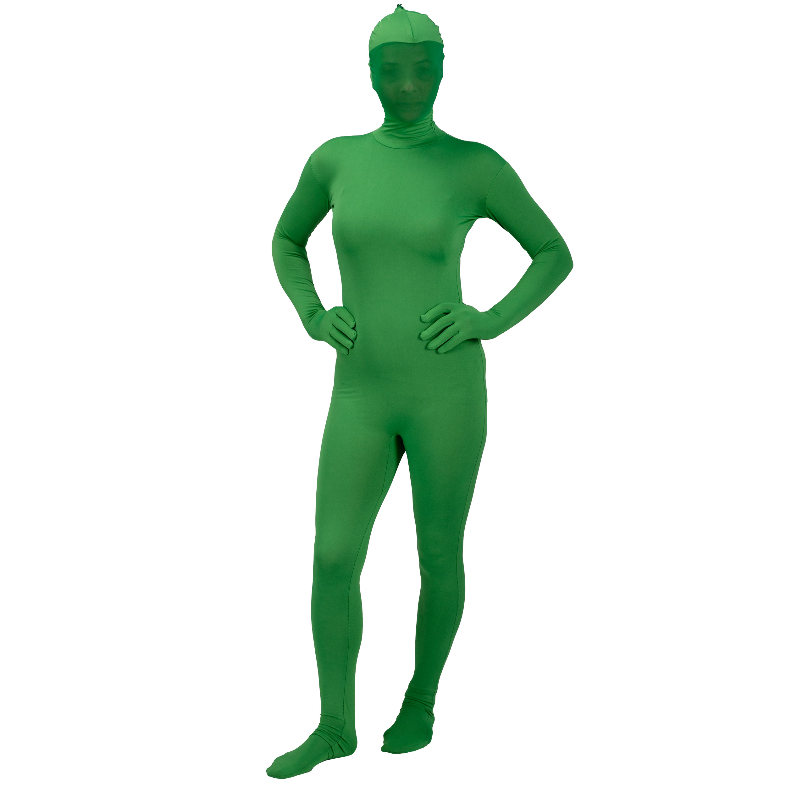 BRESSER Combinaison corporelle vert Chromakey taille S