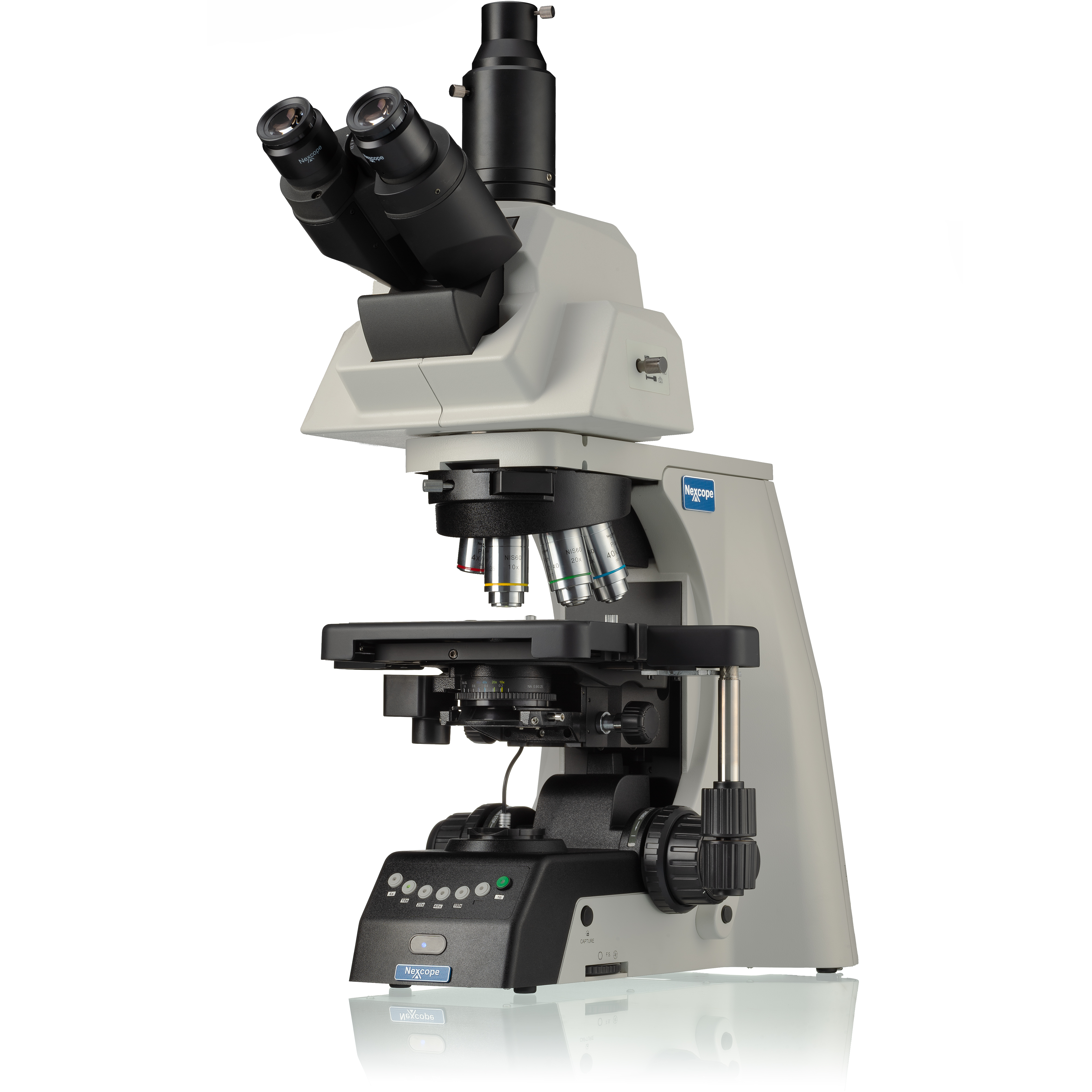 Nexcope NE930 Microscope de laboratoire professionnel avec tourelle d'objectifs à 6 positions