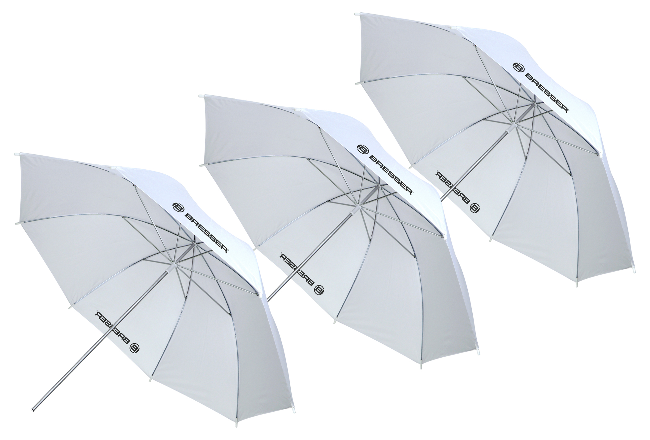 BRESSER SM-02 Parapluie translucide blanc 84 cm