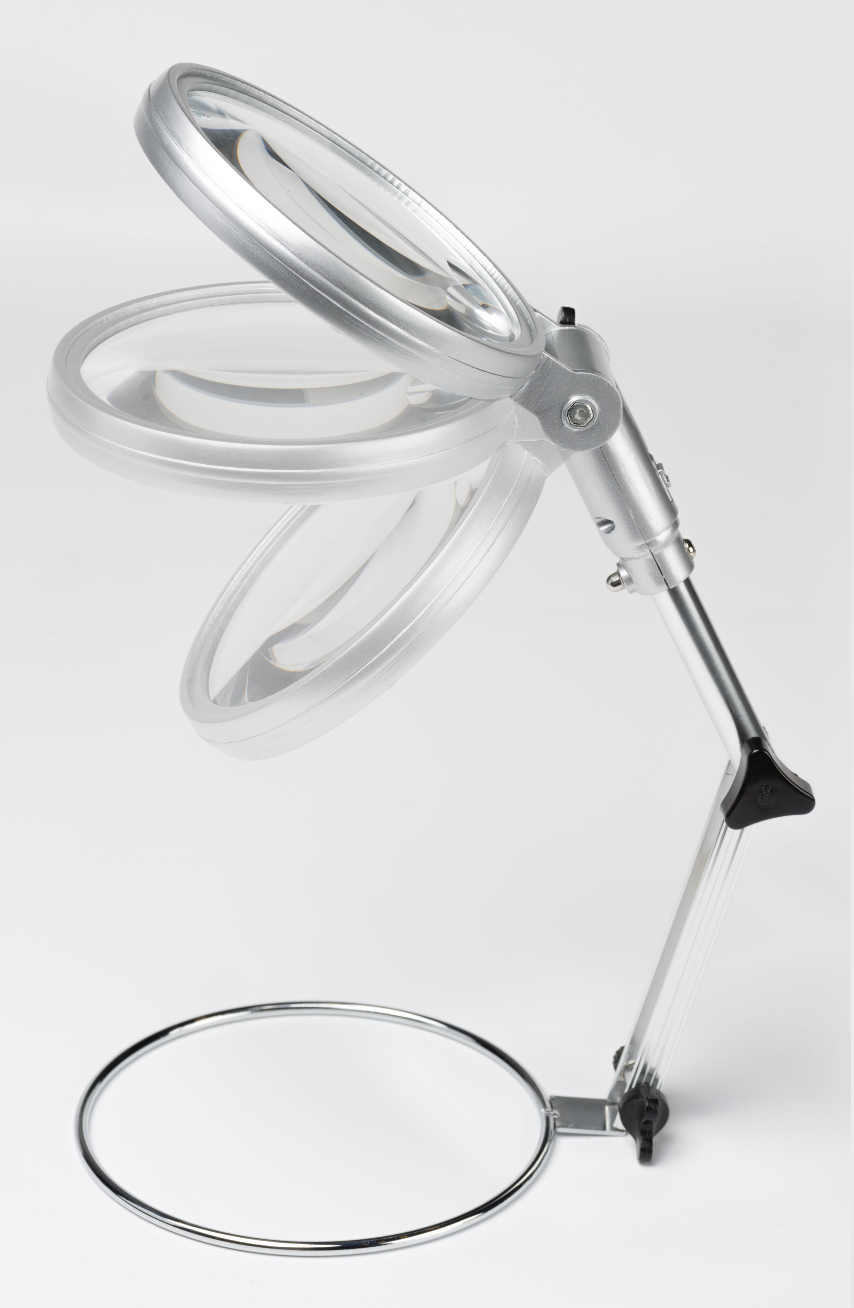 Loupe de Couture BRESSER 2x/4x avec Éclairage LED, Diamètre 120 mm