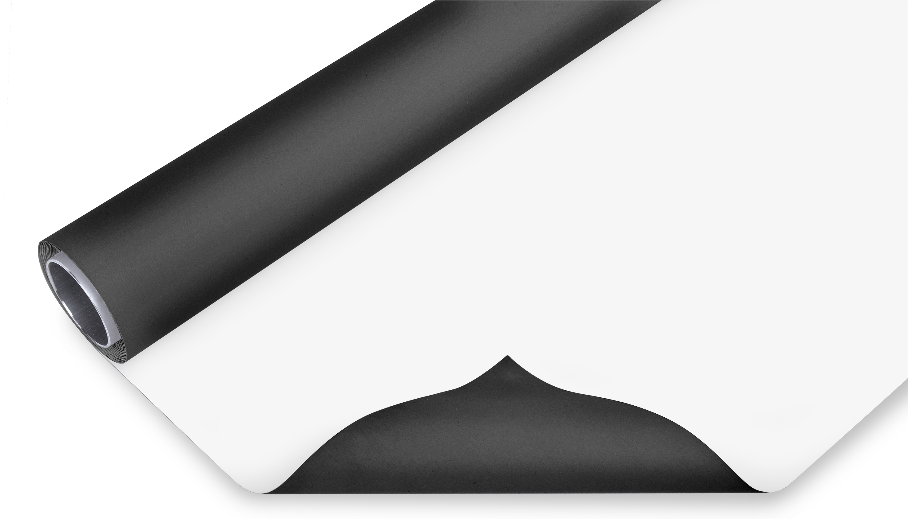 BRESSER Fond vinyle noir/blanc sur rouleau 2,00x6m