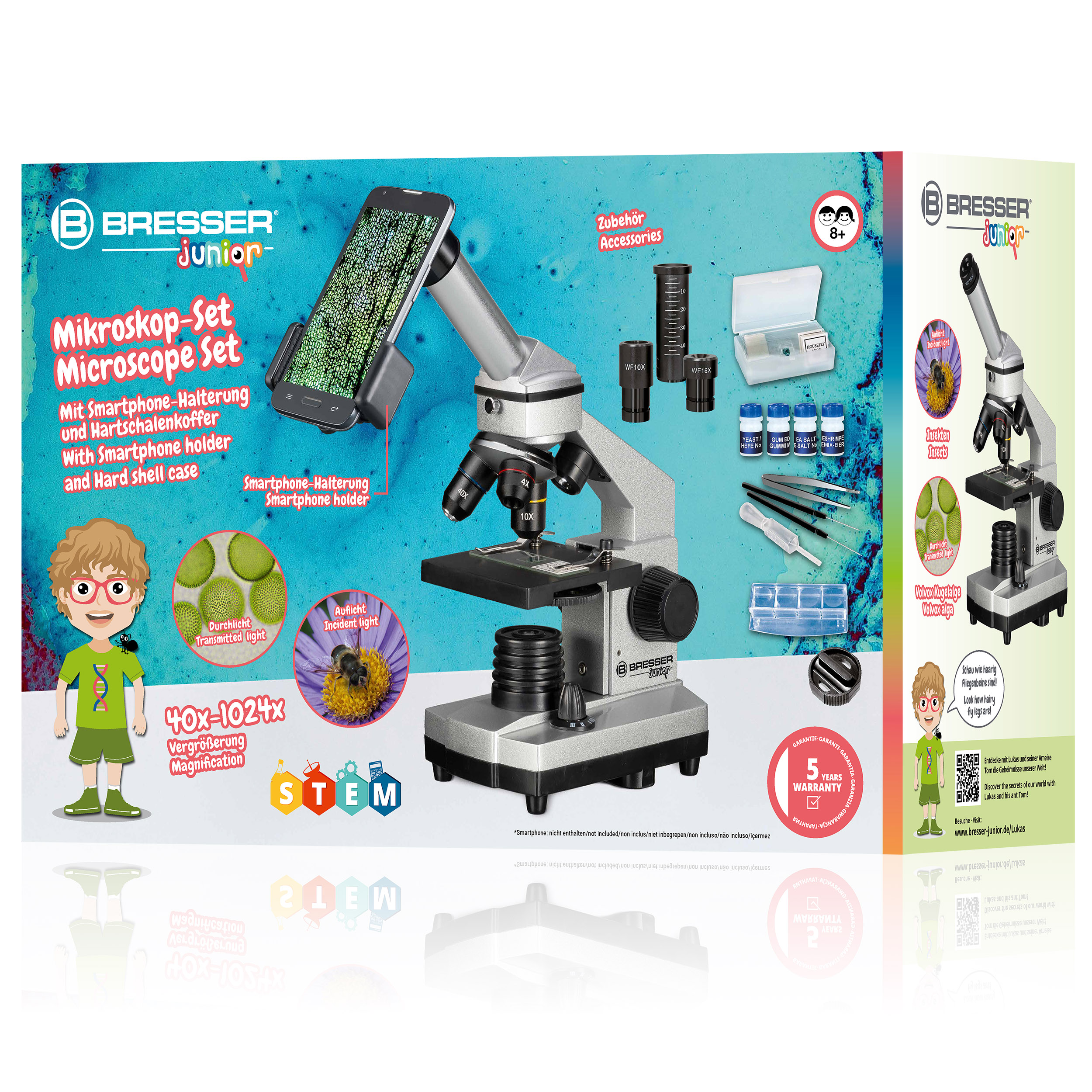 Microscope BRESSER JUNIOR Biolux CA 40x-1024x
