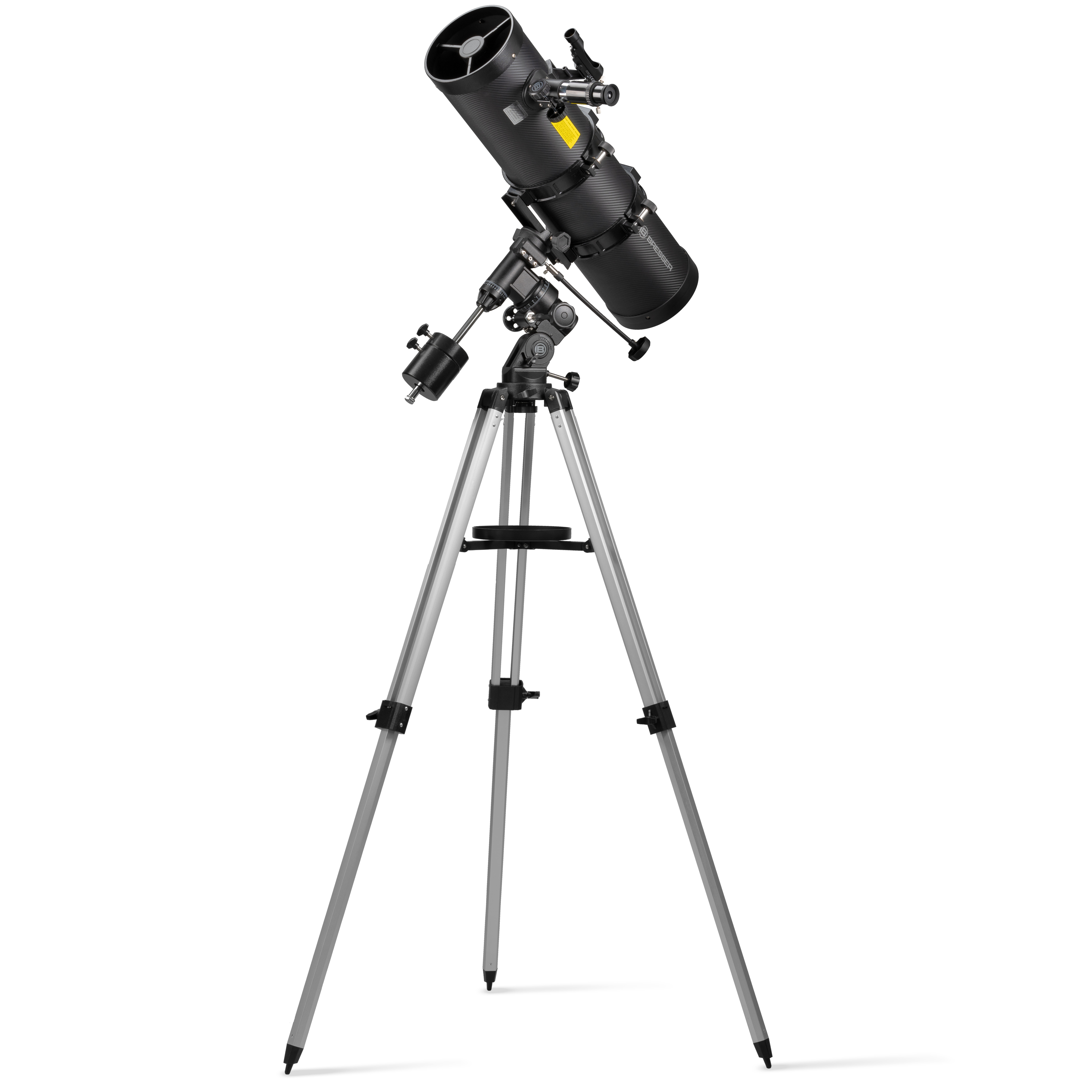 BRESSER Pollux-II 150/1400 EQ3 télescope à miroir avec adaptateur smartphone et filtre solaire