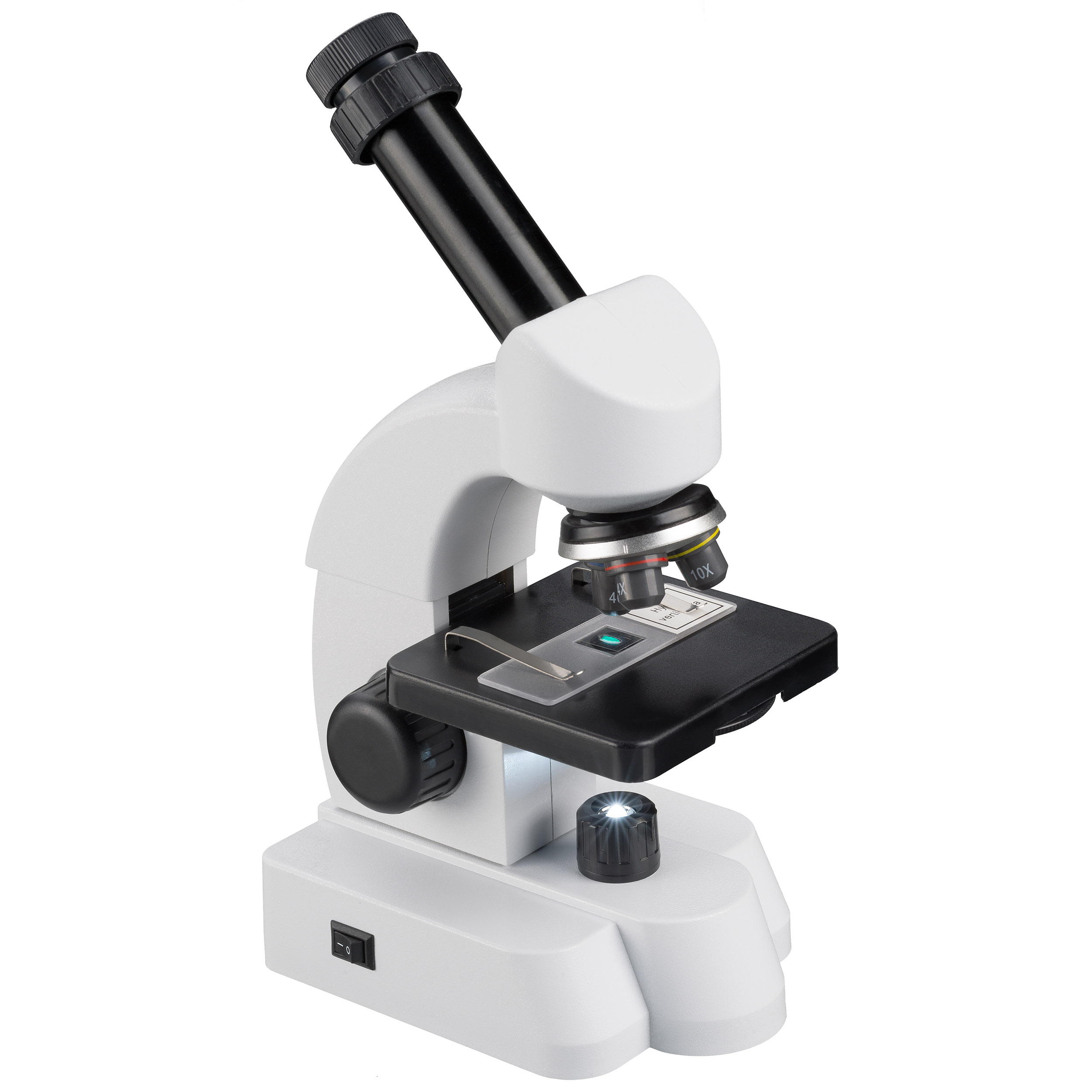 Microscope BRESSER JUNIOR 40-640x avec Set d'Accessoires intelligents avec Code QR pour plus d'Informations
