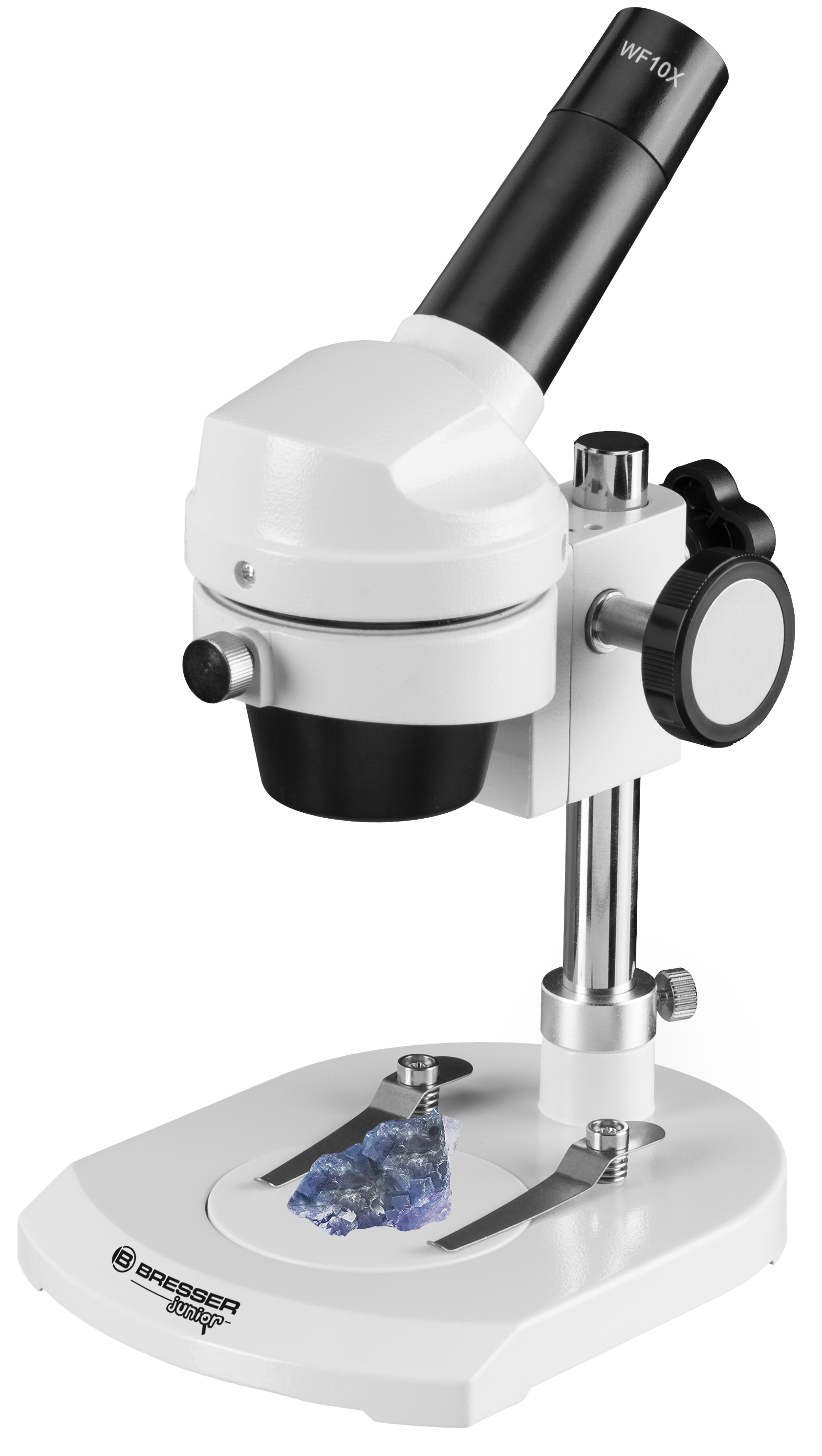 Microscope à Lumière incidente BRESSER JUNIOR avec Grossissement 20 Fois et Boîtier stable en Métal