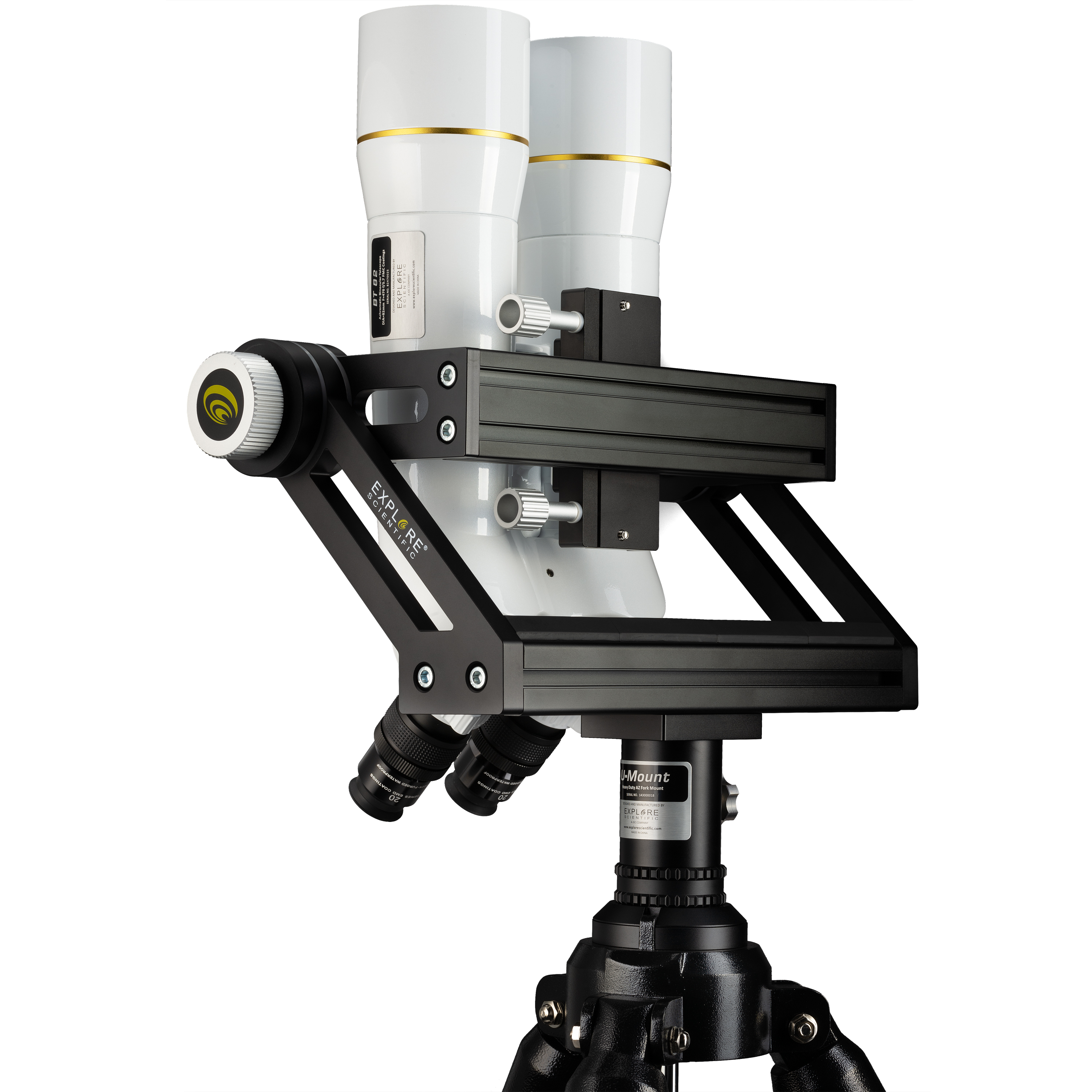 EXPLORE SCIENTIFIC BT-82 SF Télescope binoculaire avec oculaires 62 degrés LER 20 mm