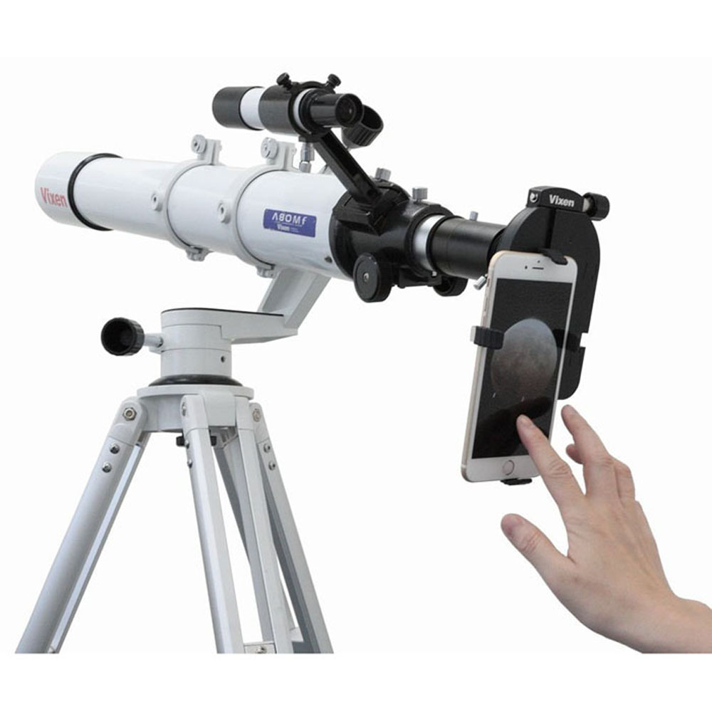 Support Smartphone Vixen pour Photographie avec Jumelles, Télescopes, Longue-Vues et Microscopes