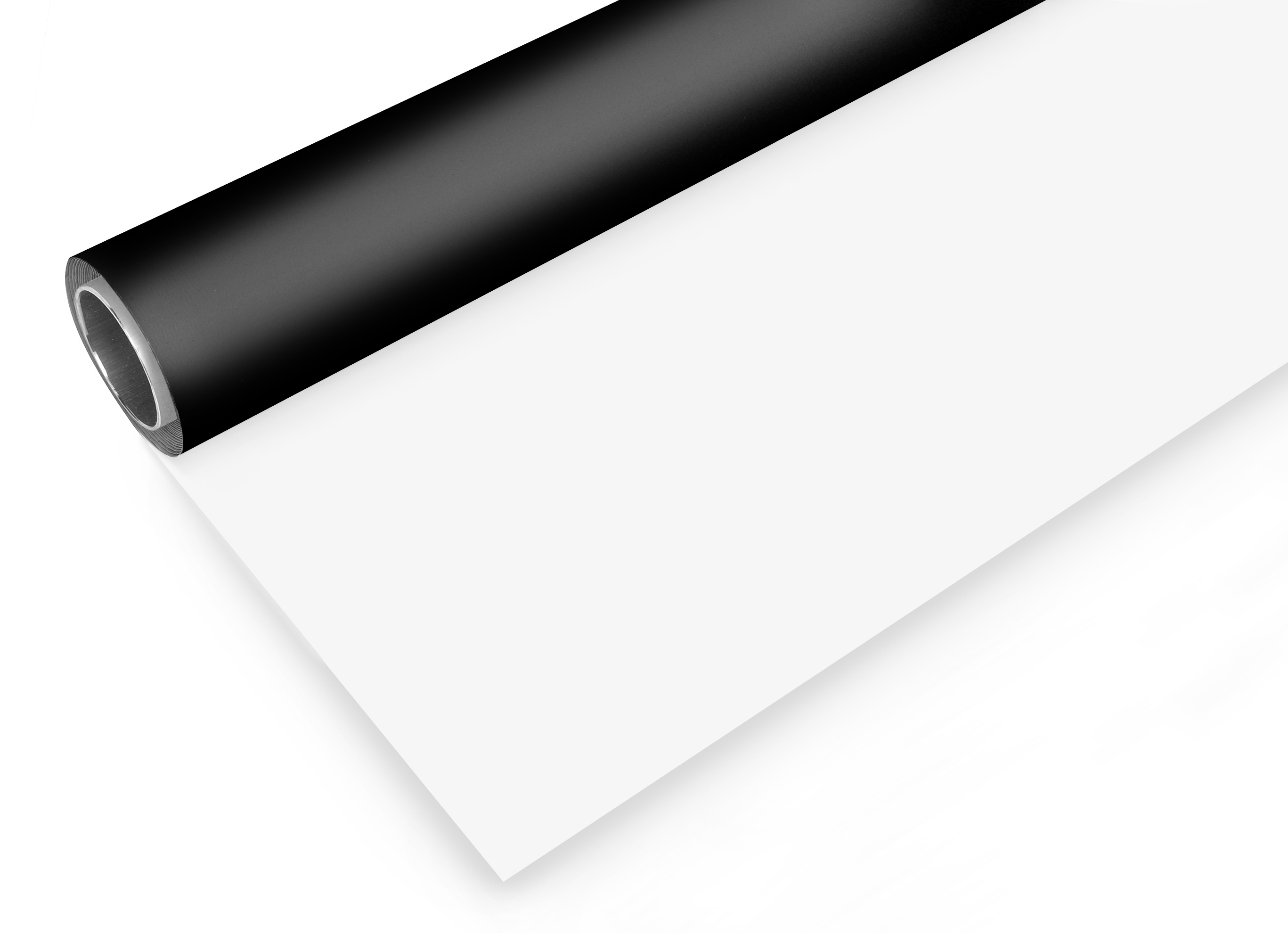 BRESSER Fond vinyle noir/blanc 2,00 x 3m sur rouleau
